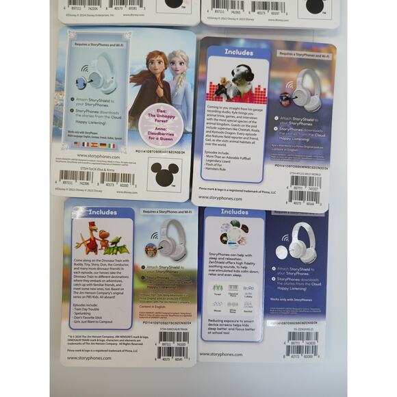 StoryPhones 6 PACK NEW Story Shields Disc Disney Headphones Storytelling SEALED - Picture 8 of 8
